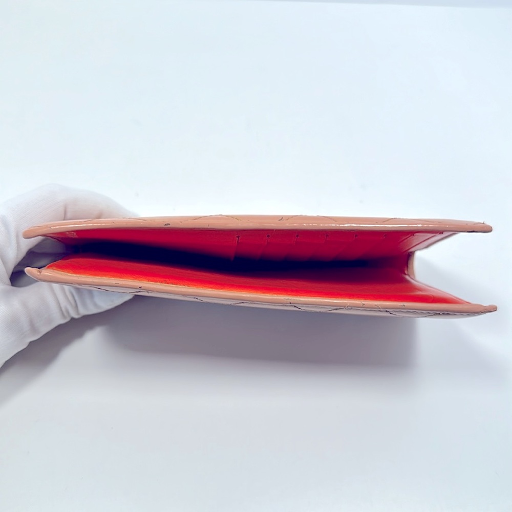 Authentic CHANEL Cambon Line Long Bi-Fold Wallet- Beige - Picture 15 of 16